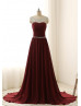 Beaded Ruched Chiffon Gorgeous Prom Dress